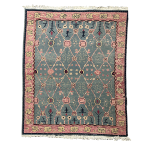 Pink & Turquoise Persian Carpet