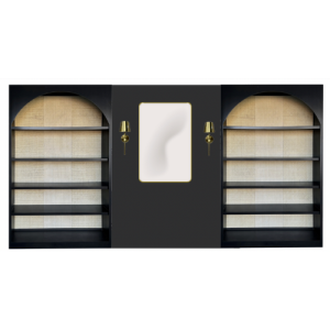 Black Mason Shelf + Wall Set