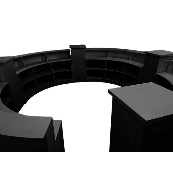 Black Round Bar + Pedestals - Image 2