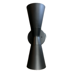 Black Hourglass Sconce