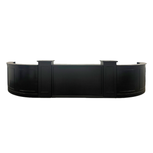 Half Oval Black Bar