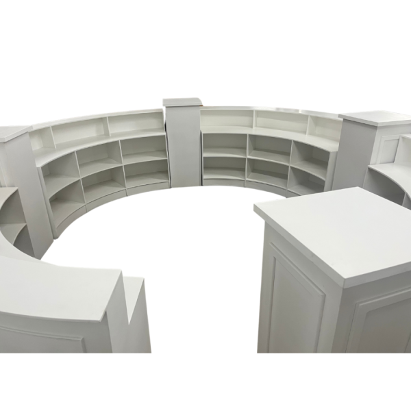 White Round Bar + Pedestals - Image 2