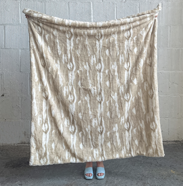 Shimmery Fur Throw