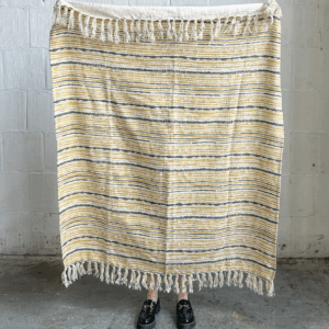 Yellow and Blue Throw