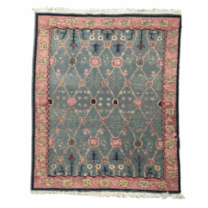 Pink & Turquoise Persian Carpet