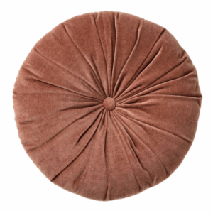 Burnt Umber Round Pillow