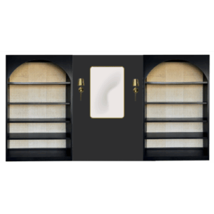 Black Mason Shelf + Wall Set