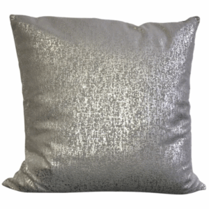 Metallic Silver Pillow