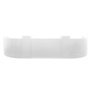Half Oval White Bar