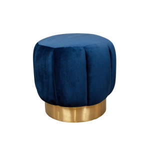 Navy Blue Ottoman