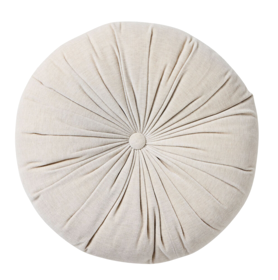 Ivory Round Pillow