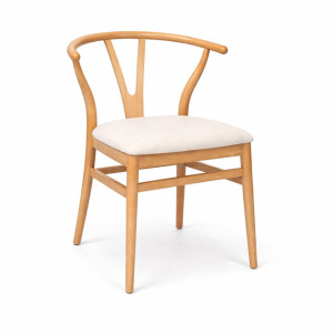 Wishbone Chair with Upholstered Seat