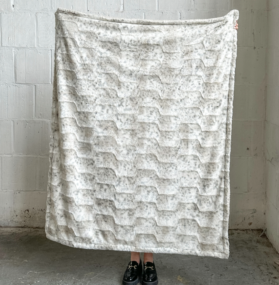 Snow Leopard Throw