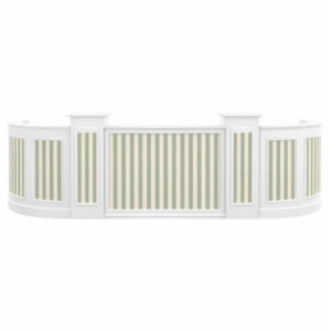 Half Oval White Bar + Custom Inserts