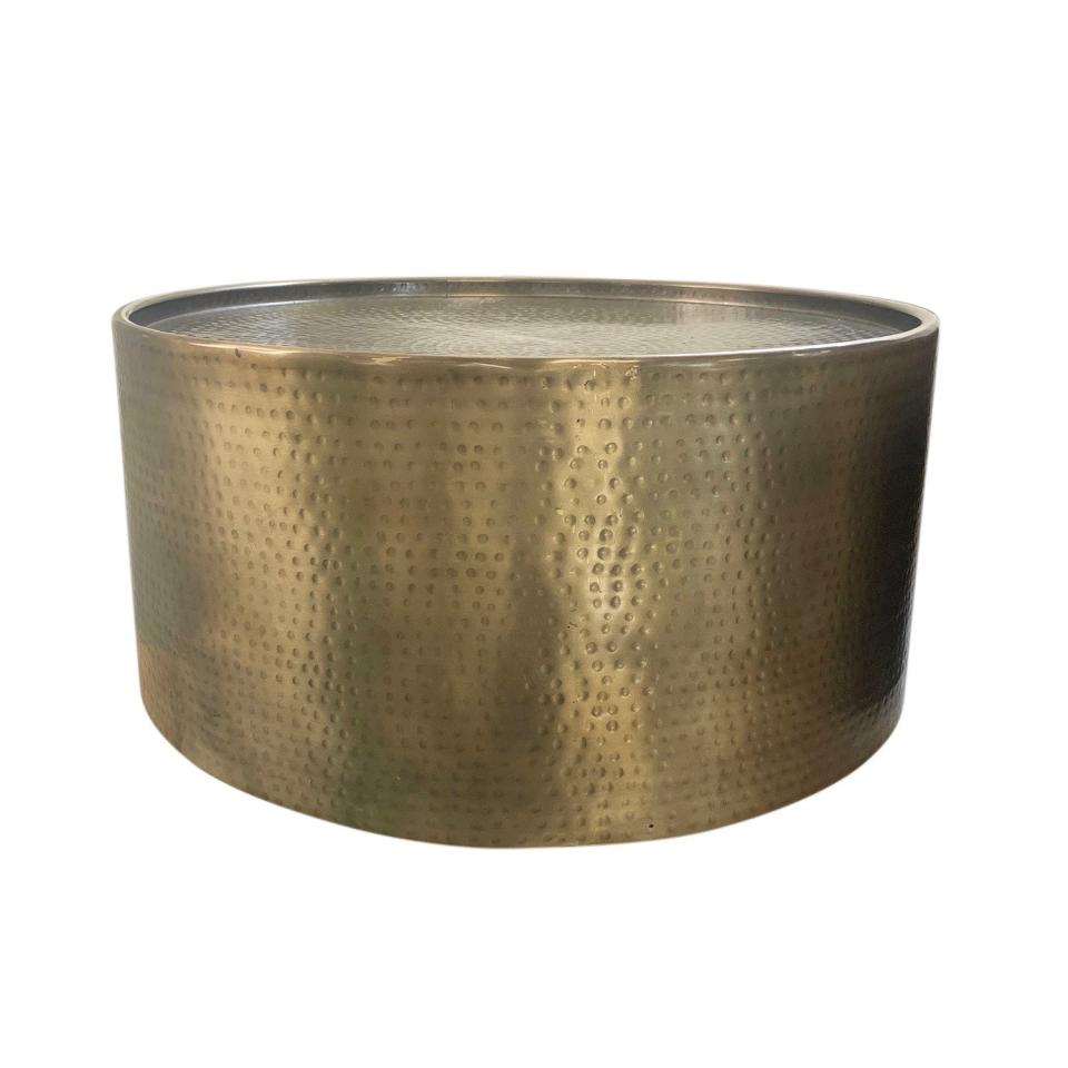 Brass Drum Table