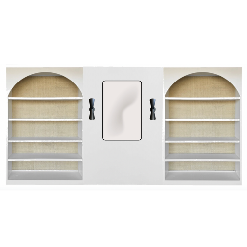 White Mason Shelf  + Wall Set