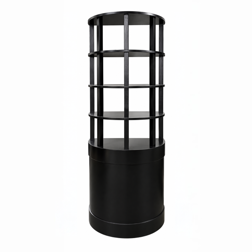 Black Half Round Shelf