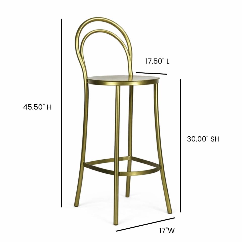 Brass Barstool - Image 3