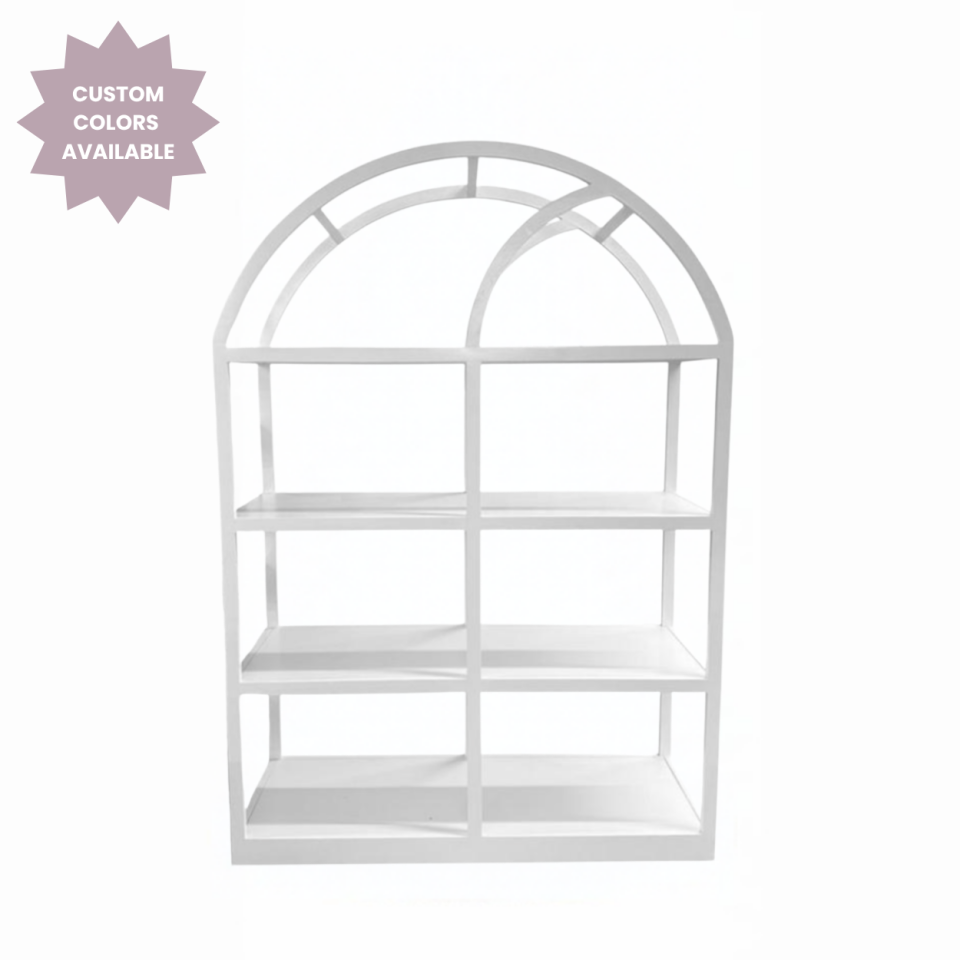 Small White State Street Shelf