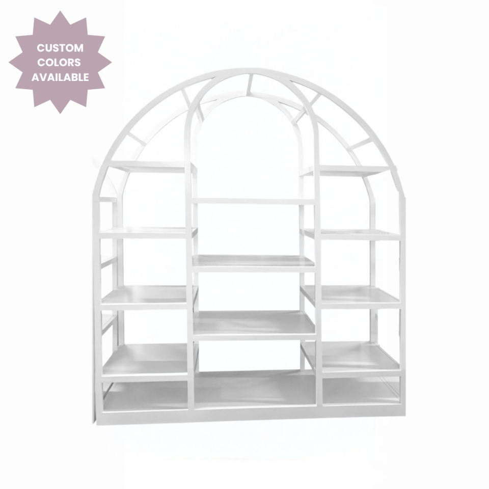 Large White State Street Shelf