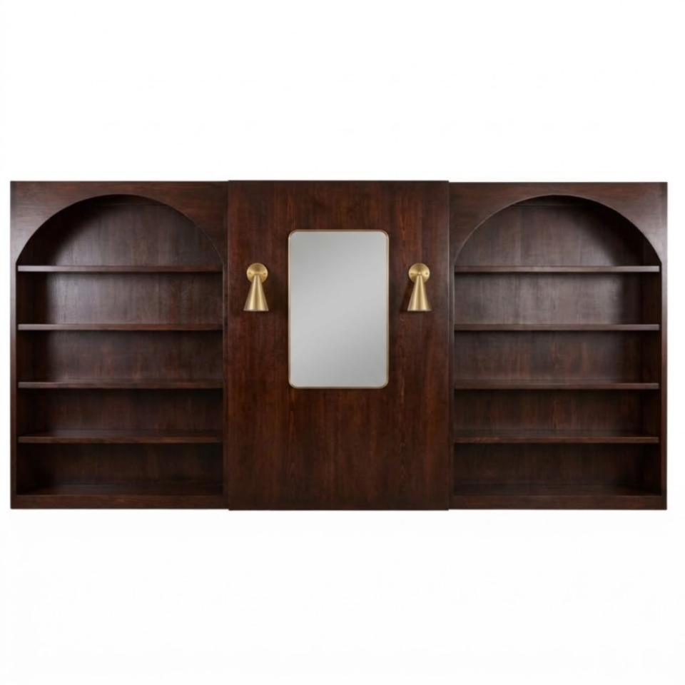 Mahogany Mason Wall Set